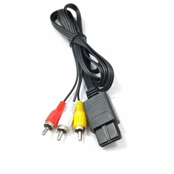 Komposit AV-kabel kompatibel med N64/NGC/Super SNES (1,8m/6ft)