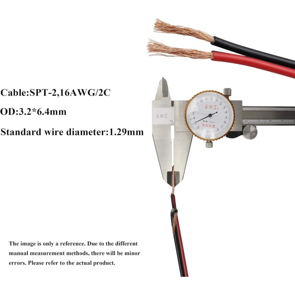 SAE-förlängningskabel med strömbrytare - 16 AWG ledningsnät, 12V-24V DC, för motorcykel, bilar, lägersläp, solpaneler (2,4 m/7,8 fot)