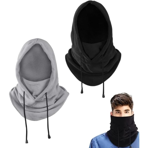 Förpackning med 2 ansiktsmasker i fleece - Balaclavas som andas