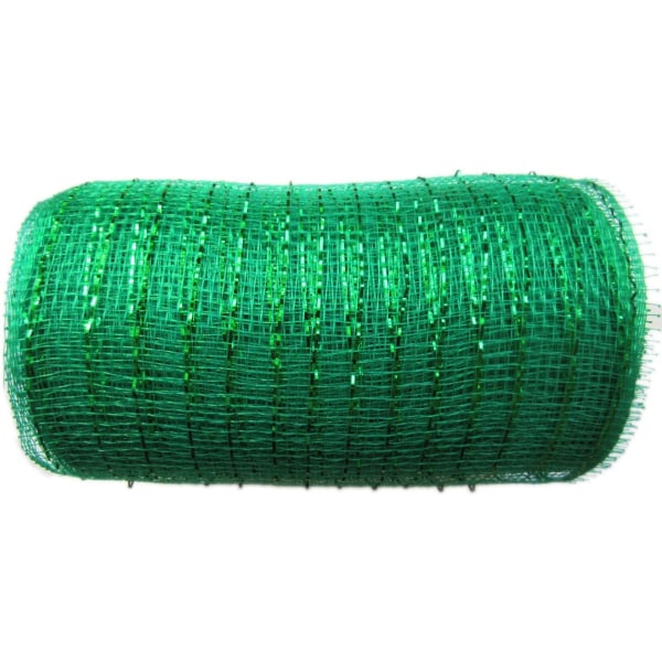 10 tum x 30 fot (10 yards) metalliskt mesh (smaragd)