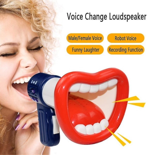 Big Mouth Funny Megaphone Recorder Kid Toy Kids Voice Changer (vit)