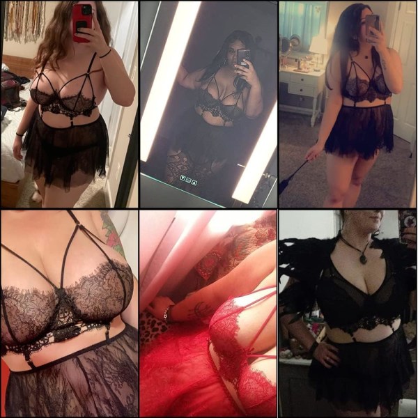 Plus Size Underkläder för kvinnor Spets Svart Babydoll Sexig Mesh High