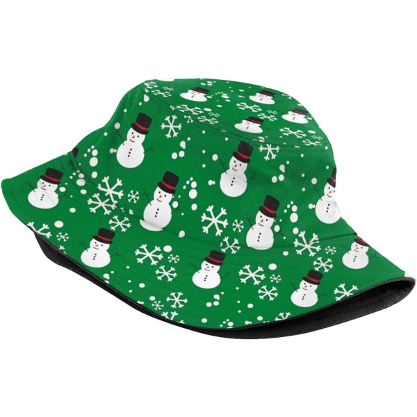 Christmas Snowman med Snowflakes Bucket Hat Unisex print jul