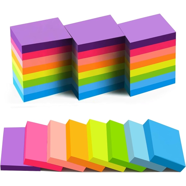 Sticky Notes 1,5x2 in - 24-pack, 8 färger