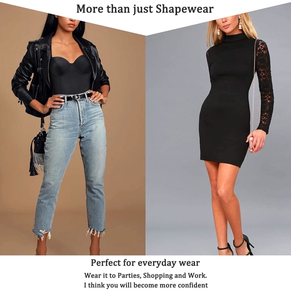 Shapewear för kvinnor, sexig bodysuit för kvinnor, Tummy Control Fajas Body Shaper