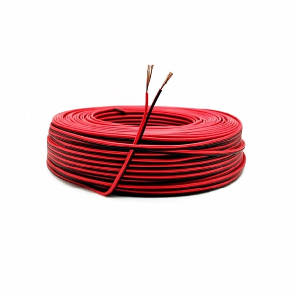 22AWG elektrisk kabel, 2-kärnig PVC-tråd, 20 meter