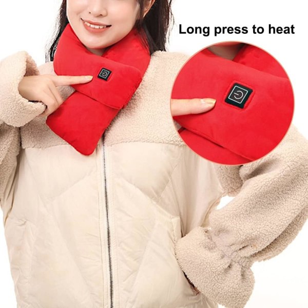 USB Heating Scarf - Uppladdningsbar varm värmescarf med 3-hastighetsuppvärmning (lindrar nacksmärta)