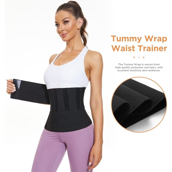 Waist trainer för kvinnor lägre mage fett, mage Wraps för viktminskning, midja