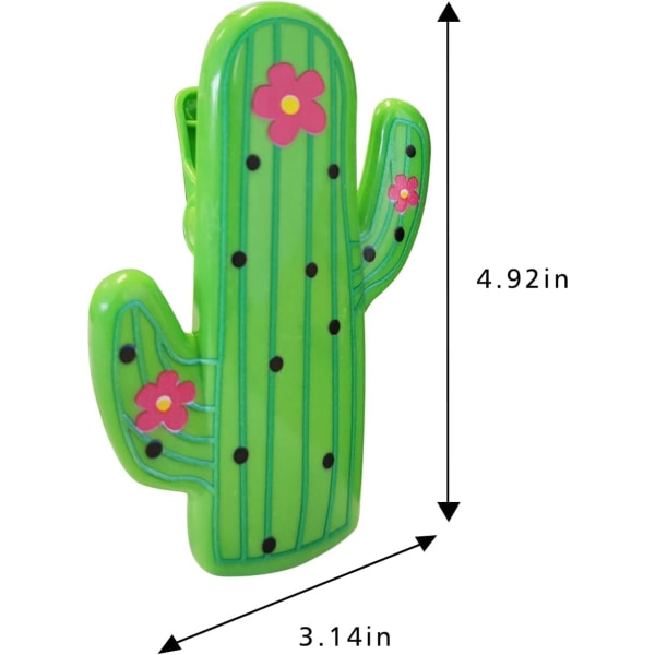 Strandhandduksstolsklämmor 4 st. Big Size Cactus Green Plastic Lounge