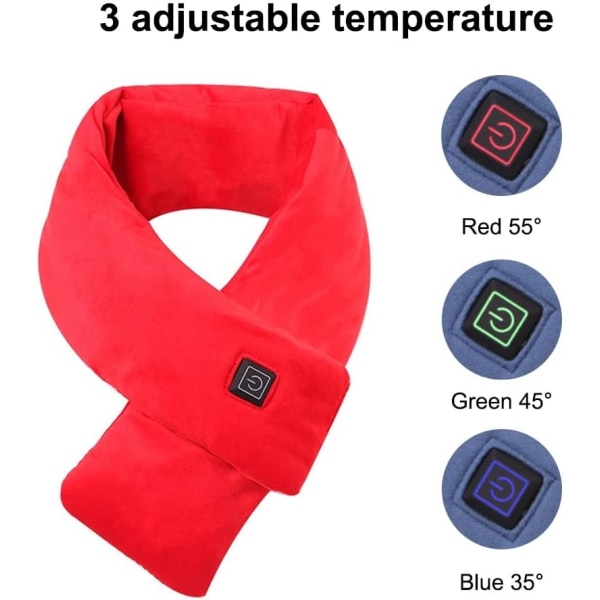 USB Heating Scarf - Uppladdningsbar varm värmescarf med 3-hastighetsuppvärmning (lindrar nacksmärta)