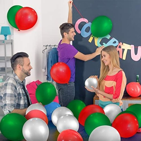 100 stycken 13 tums latexballonger Färgglada runda ballonger för bröllop