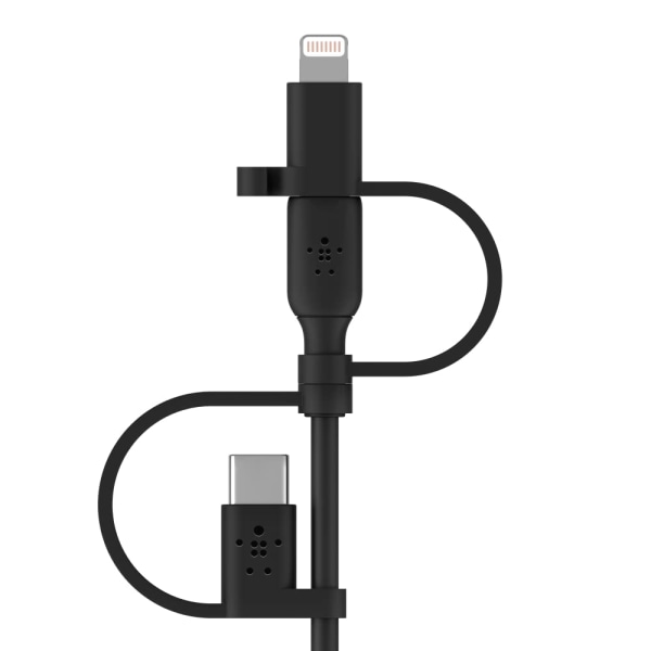 3-i-1 Universal USB-A-kabel - USB-C-kabel, Lightning-kabel