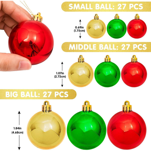 Christmas Ball Garland Ball Ornaments 6ft Bauble Garland Christmas Tree Ball