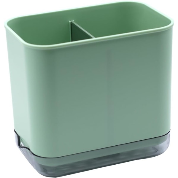 Bestickställ för kök och badrum - Grön plastförvaring