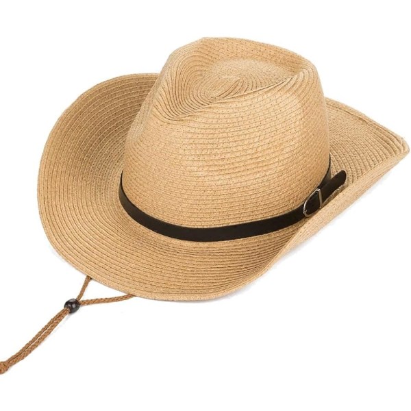 Dams strå cowboyhatt Formbar floppy solhatt Wide Birm Fedora Panama hatt