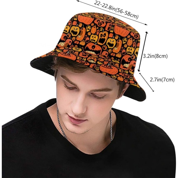 Rolig jul Snowfalkes Bucket Hats Mode Cap Packable Summer Travel