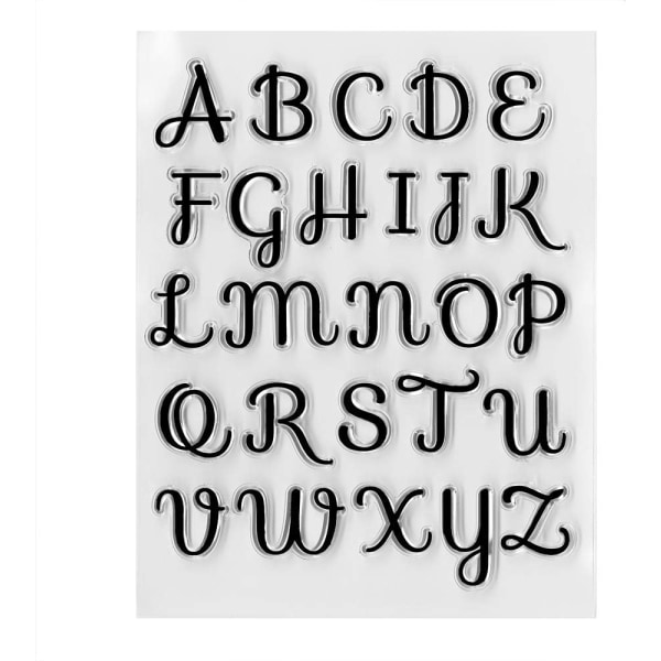 Alfabet Bokstäver Siffror Tydliga stämplar för att göra kort Dekoration DIY Scrapbooking
