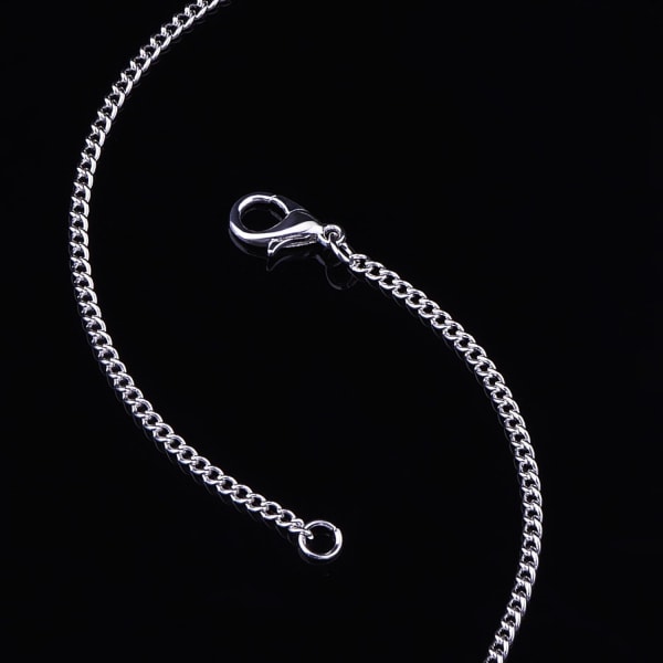 12-pack järn DIY Chain Halsband - Silverpläterade Link Chain Halsband (18 tum)