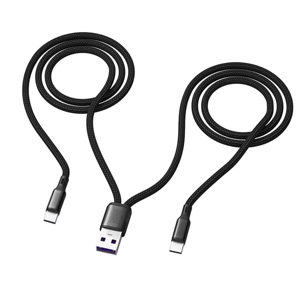 Dubbel USB C Multi laddningskabel Dubbel 4 fot lång kabel Multi USB kabel