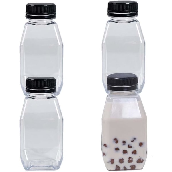 Tomma juiceflaskor av plast - Återanvändbara dryckesbehållare med manipuleringssäkra lock