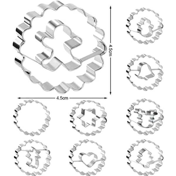 Christmas Cookie Cutter Set (8 delar) för festlig bakning