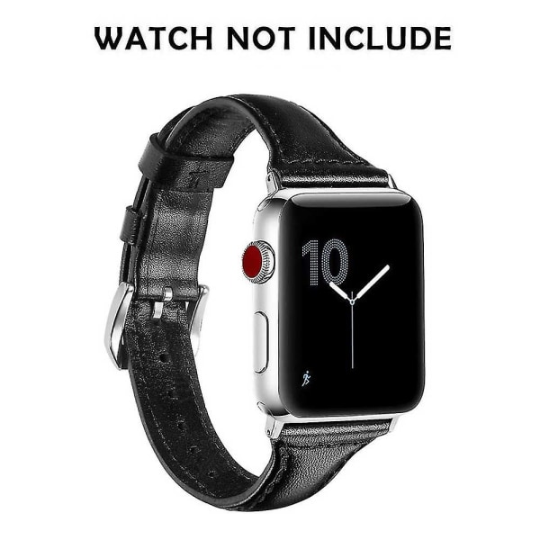 Kompatibel med Iwatch-armband, läderrem