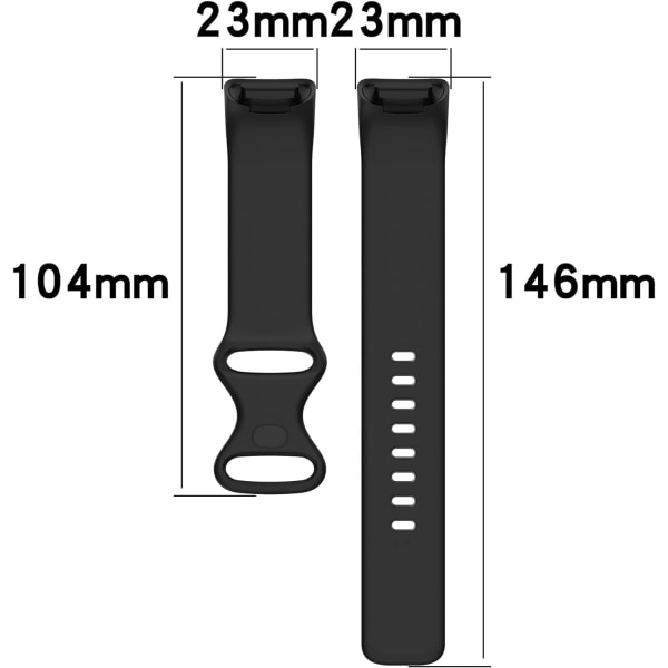Remmar som är kompatibla med Fitbit Charge 5 - Ersättande sportband av silikon