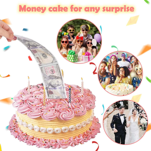 Money Cake Pull Out Kit - Cake Money Pulling Box (vit)