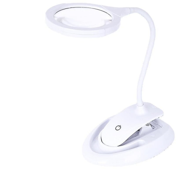 Förstoringslampa, 10x förstoringsbordsförstoringsglas Dagsljus Flexibel skrivbordsförstoringsglas för arbete