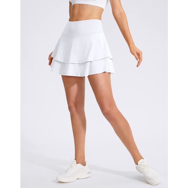 Plisserade tenniskjolar för damer med 4 fickor Athletic Golf Skorts kjolar för