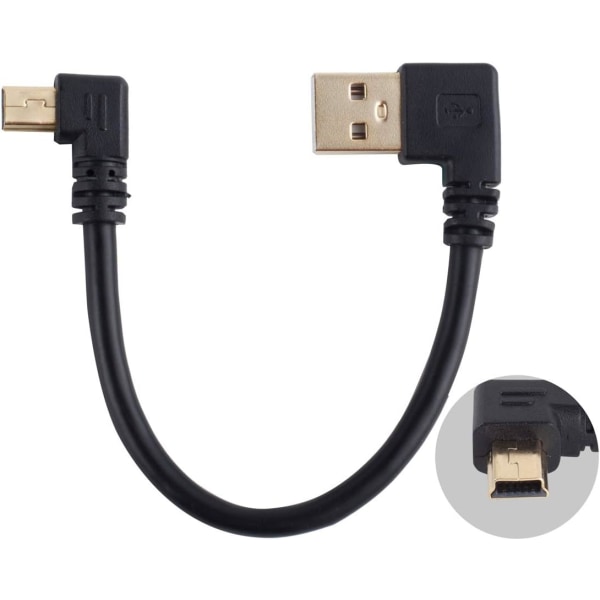 USB till mini USB kabel. 6 tums USB hane till mini USB hane kort kabel