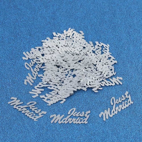 Just Married Confetti - Dekoration för bröllopsfest