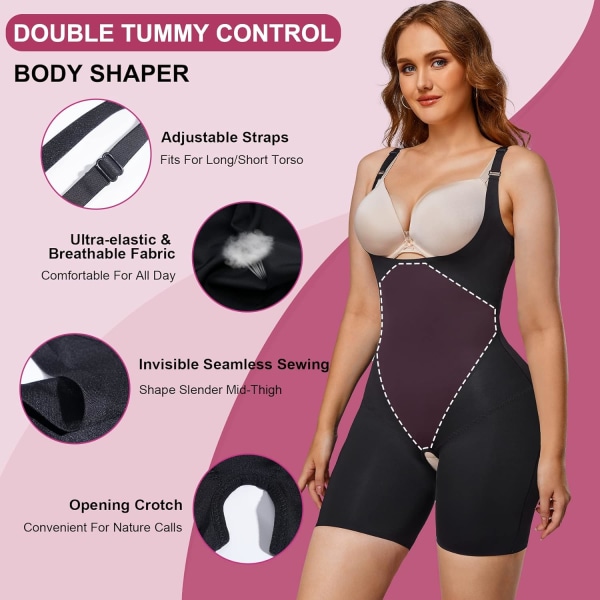 Shapewear Body Tummy Control Waist Trainer Seamless Fajas Full Body Shaper