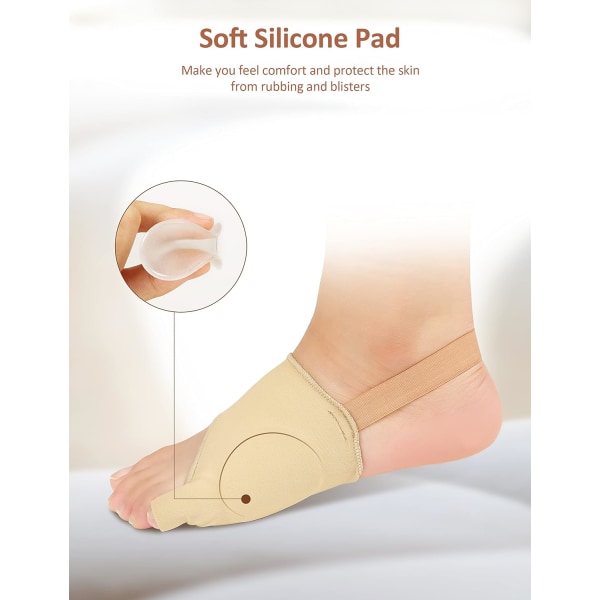 Bunion Corrector med Anti-Slip Strap - Pinky Toe Pain Relief Pad