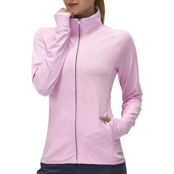 Dam UPF 50+ UV-solskyddskläder Långärmade atletiska vandringsskjortor