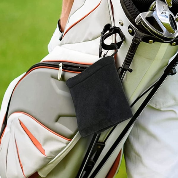 Golfhandduk med bollrengöring - för golfväskor, golfbanor och utomhusaktiviteter