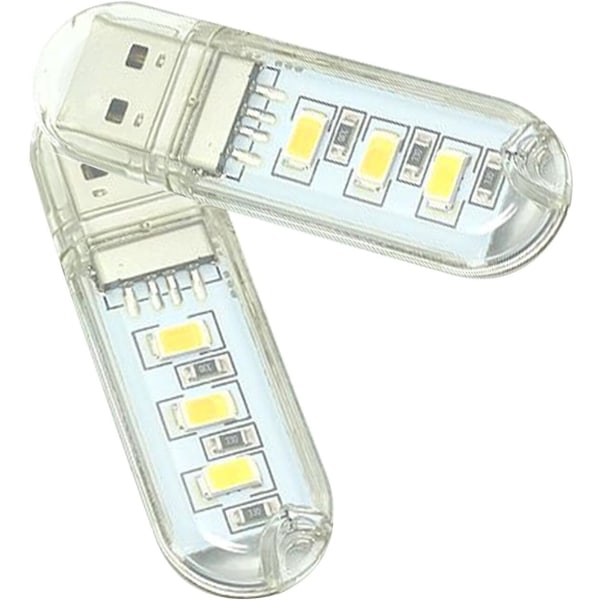 USB läslampa Mini Bärbar LED-lampa Lampa för USB nyckelring