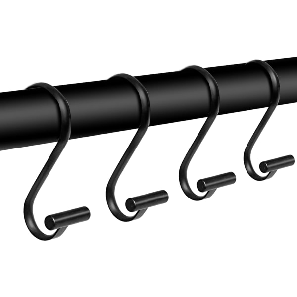 Metall duschdraperikrokar - T-Bar dekorativa ringar för duschstång