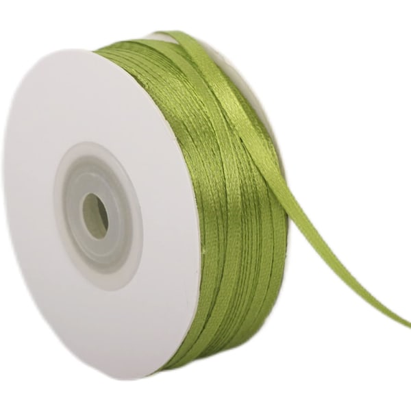 Army Green Ribbon 3mm (91m) - Dubbelsidigt satinband