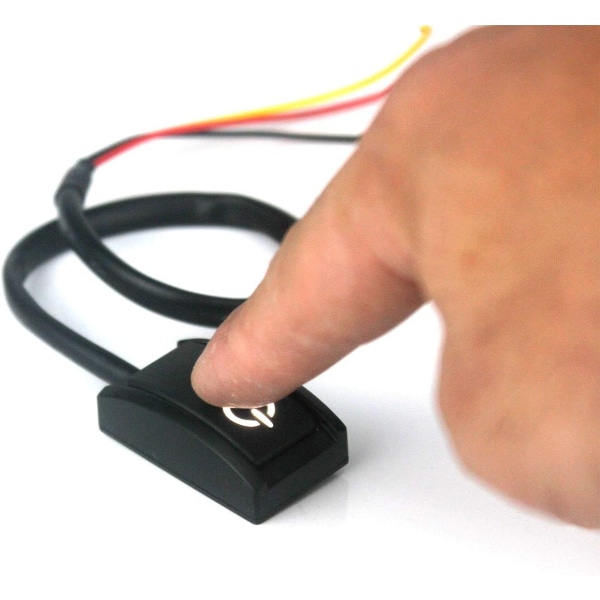 12V Paste Type ON/OFF-knappbrytare - Car DIY Switch-knapp med lim