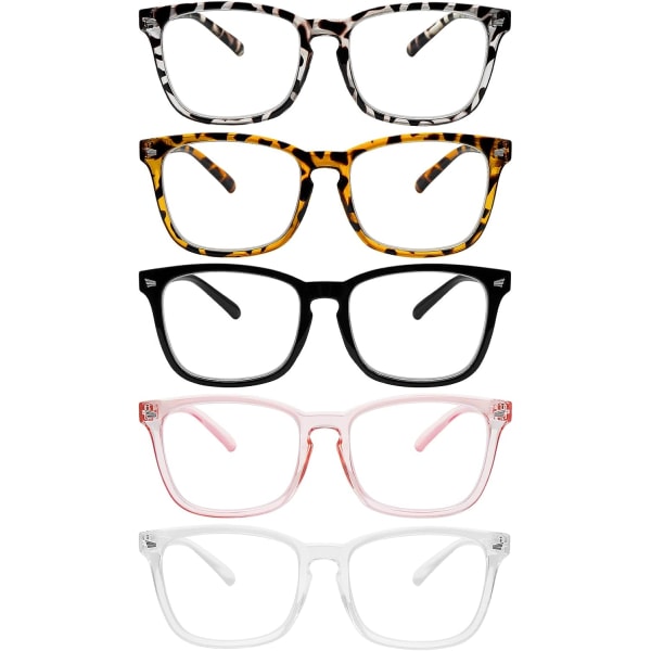 Blåljusblockerande läsglasögon (5-pack) - Fashion Square