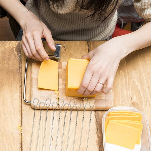 Byte av 10 st ostskärstråd - 5,7 tum lång skärtråd för ost och smörskärning