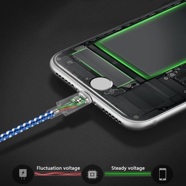 iPhone-laddare, 5-pack (3ft 3ft 6ft 6ft 10ft) Kabel MFi-certifierad USB