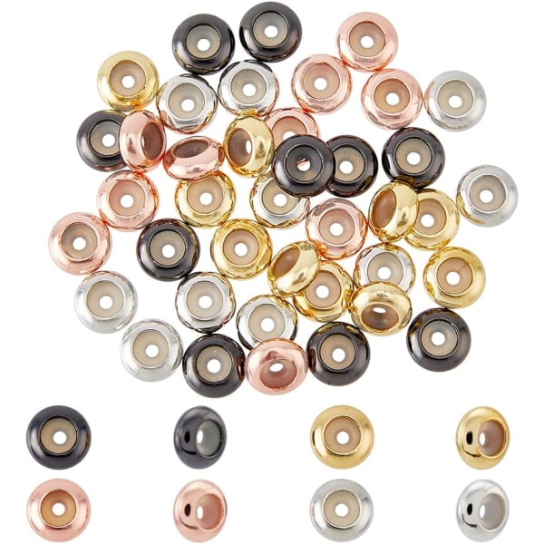 Stopppärlor Set (40st) - Justerbara mässingsreglage för smyckestillverkning
