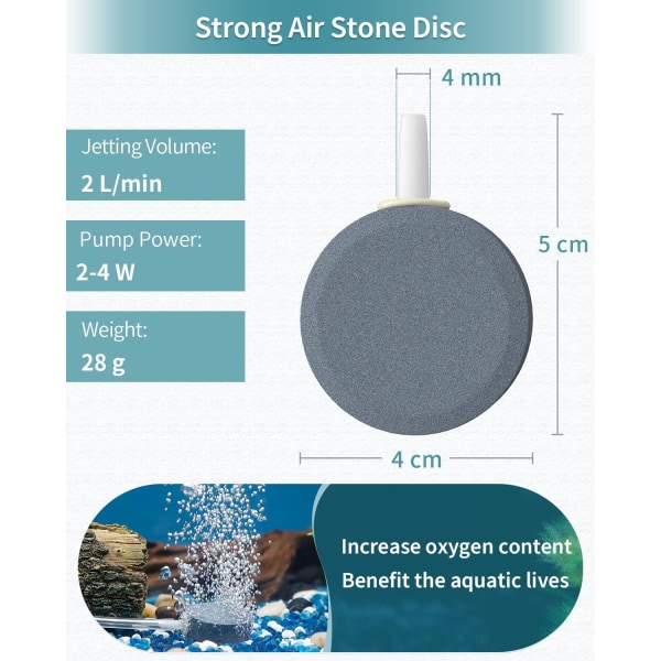 4 cm Aquarium Air Stone Disc Bubbler
