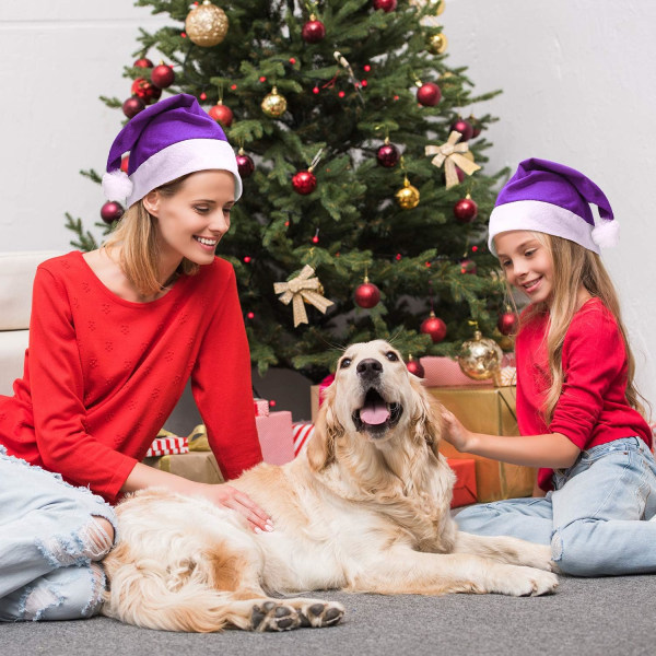 12 stycken hattar jul ovävda hatt för julfest tillbehör