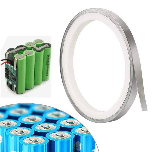 Nickelremsa - 0,1 x 8 x 100 mm batteri Nickelremsa för litiumbatterier (10M)