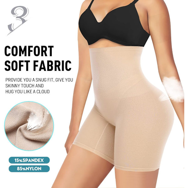 Magkontroll Shapewear Shorts f r kvinnor H g midja Body Shaper Seamless