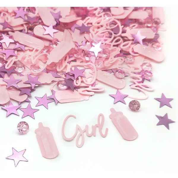 Baby Shower Confetti - It's A Girl Glitter Table Scatter