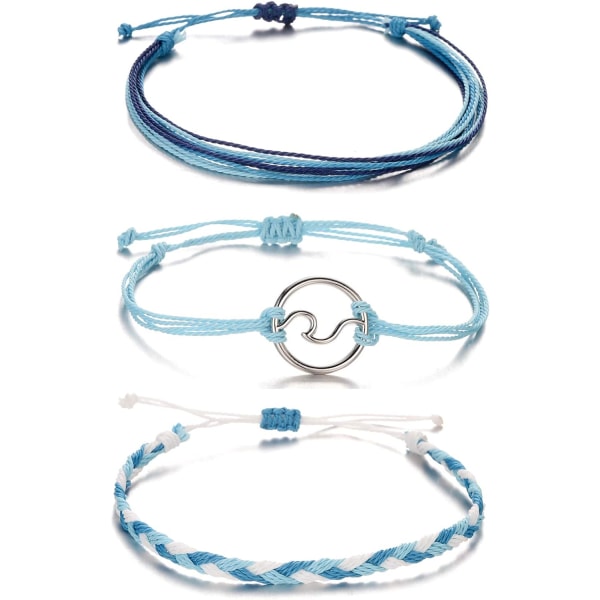 String Wave Armband för kvinnor, handgjorda vattentäta